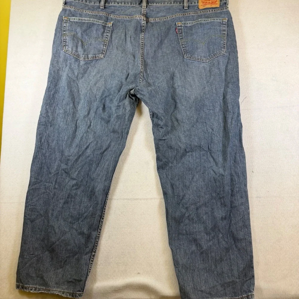 Levis 550 Relaxed Fit Tapered Leg Blue Denim Jeans Mens W52 L30 01550-2765